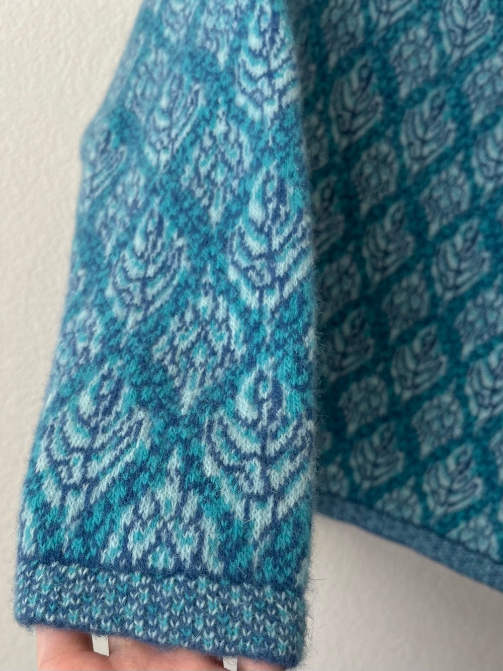 Benetton fair isle wool angora sweater made in Italy - Picture 5 of 16